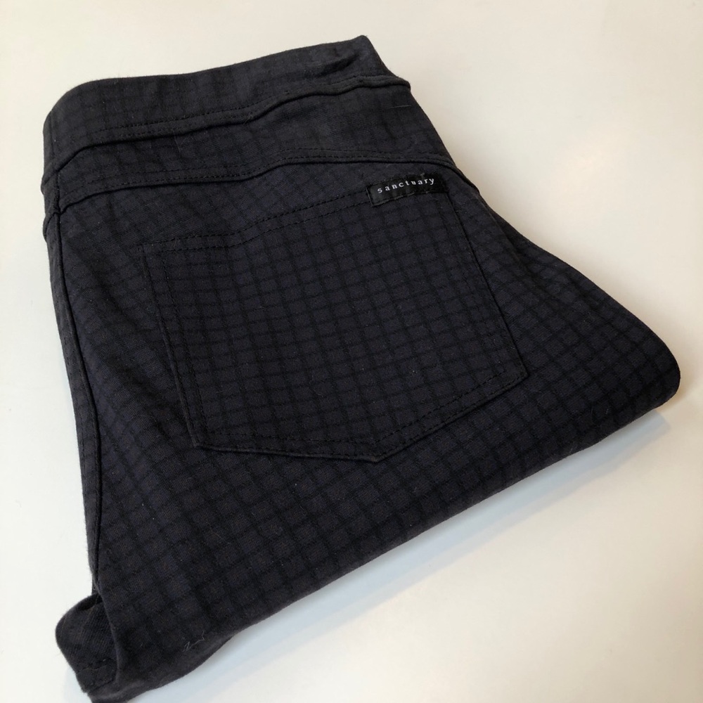 Anthropologie Sanctuary Blue Plaid Leggings - SZ Small